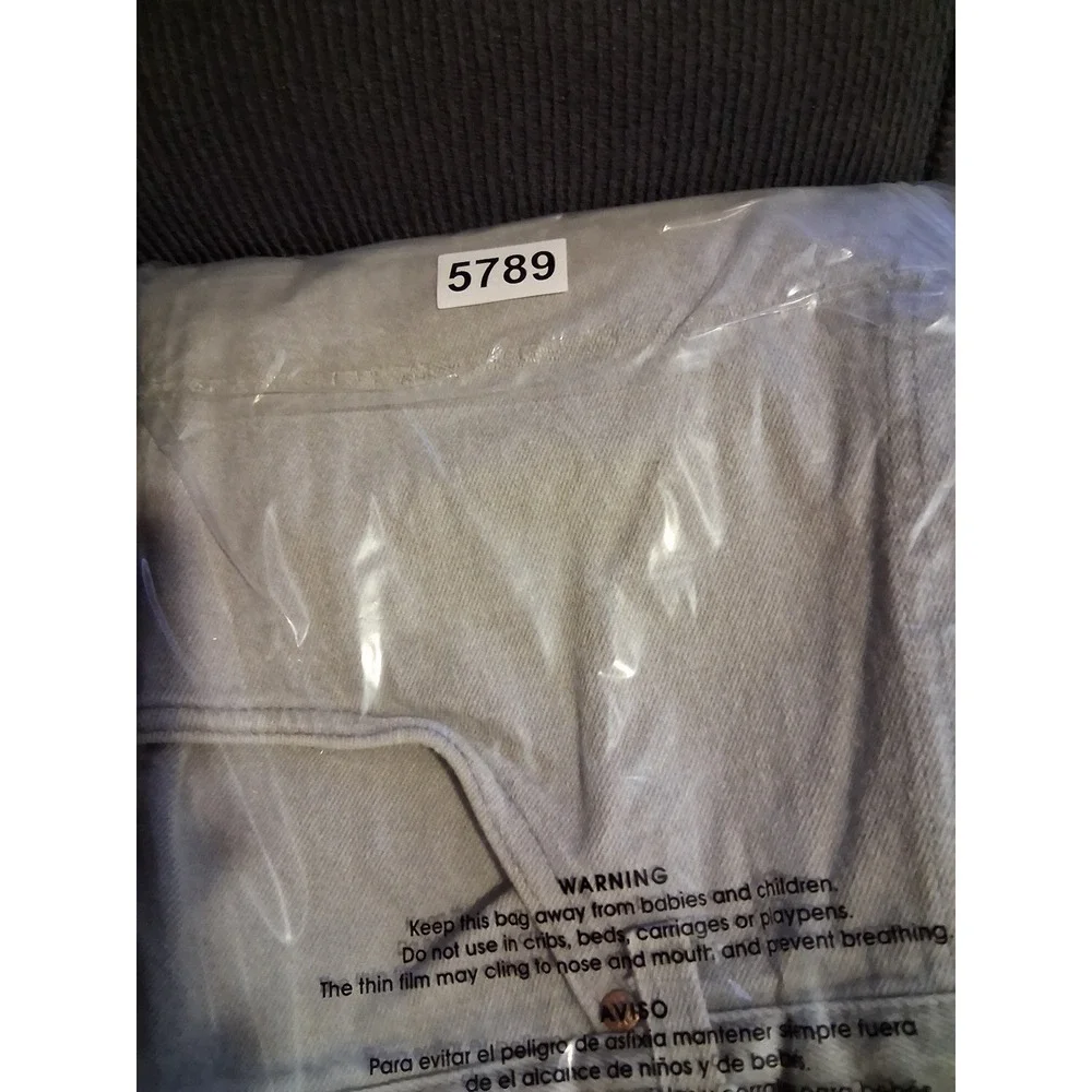 Levi's 557 For Cowboys Vintage Mens 38x29 Gray Jeans Made in USA Straight Leg